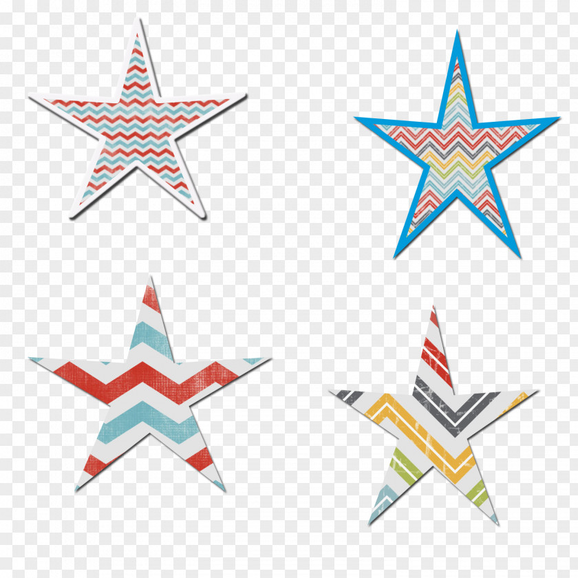 Star Nautical Color Tattoo PNG