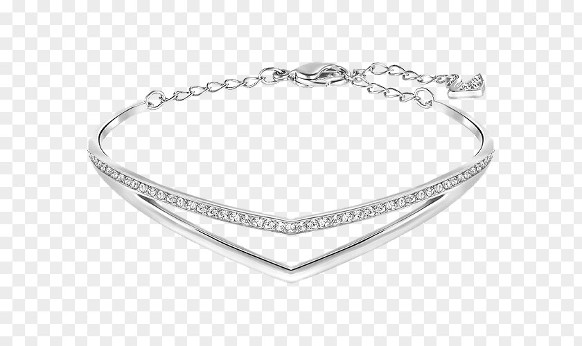 Swarovski Platinum And Diamond Jewelry Bracelet Earring AG Bangle Jewellery PNG