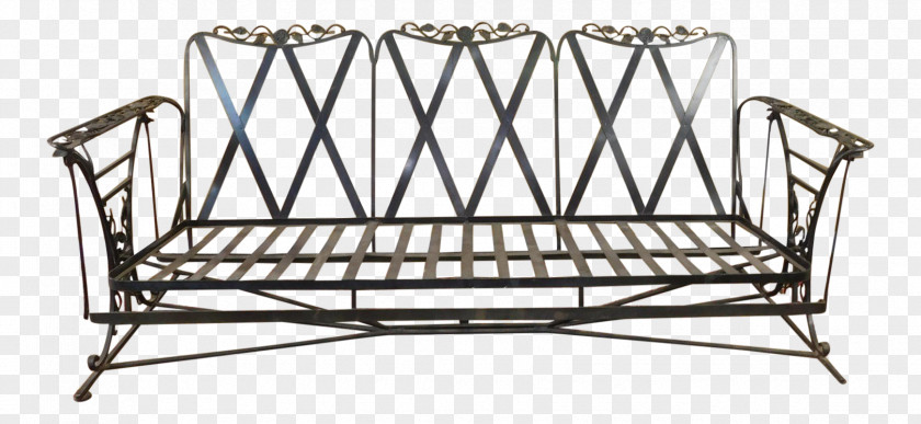 Table Glider Wrought Iron Garden Furniture Chair PNG