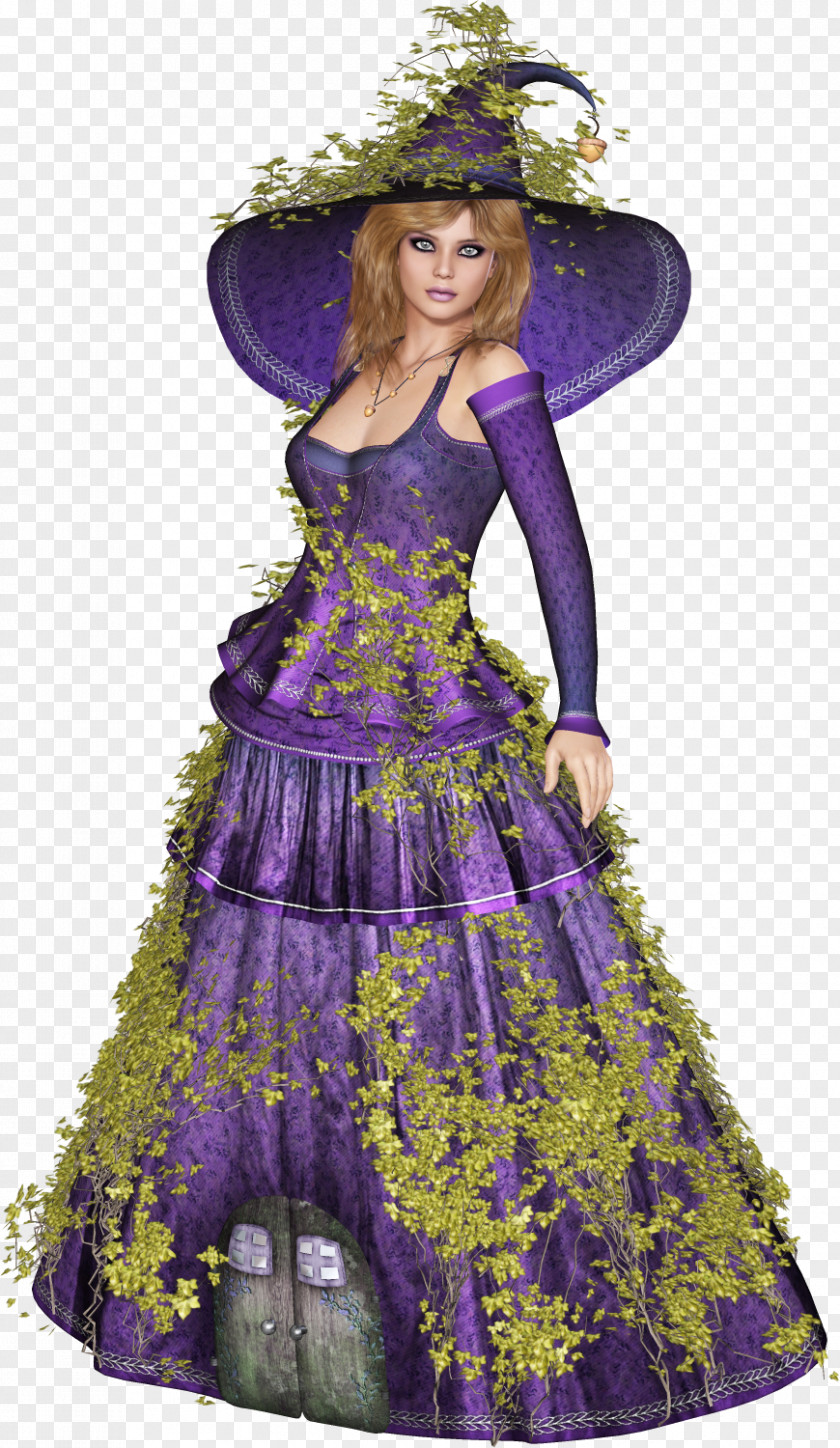 Dress Gown Costume Design PNG