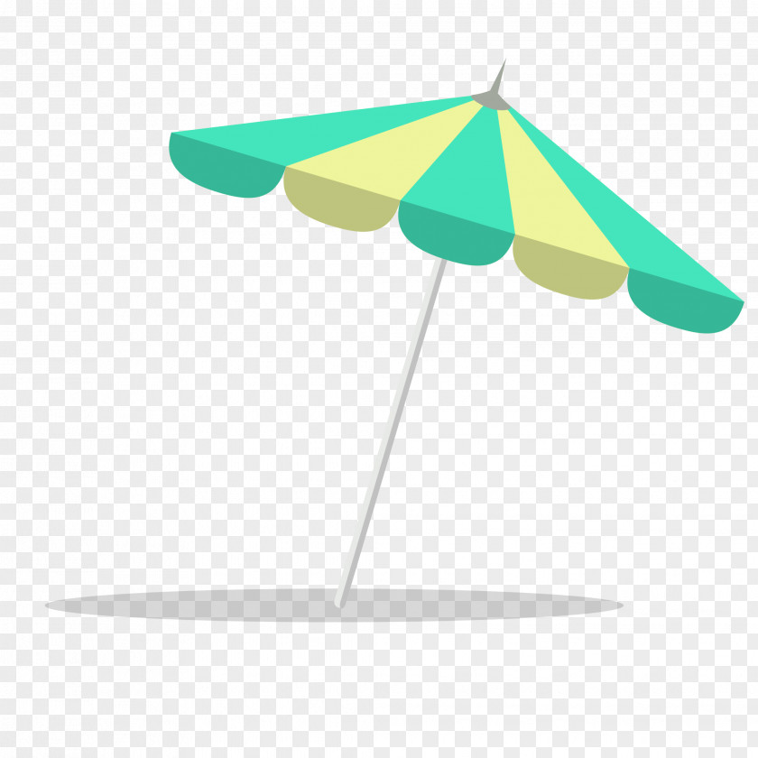 Flat Umbrella Beach Design PNG