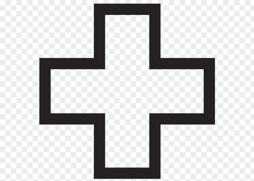 Medical Cross White Black Angle Pattern PNG