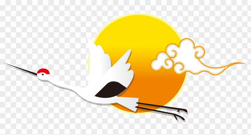 FIG Clouds Swan China Crane Laughter PNG