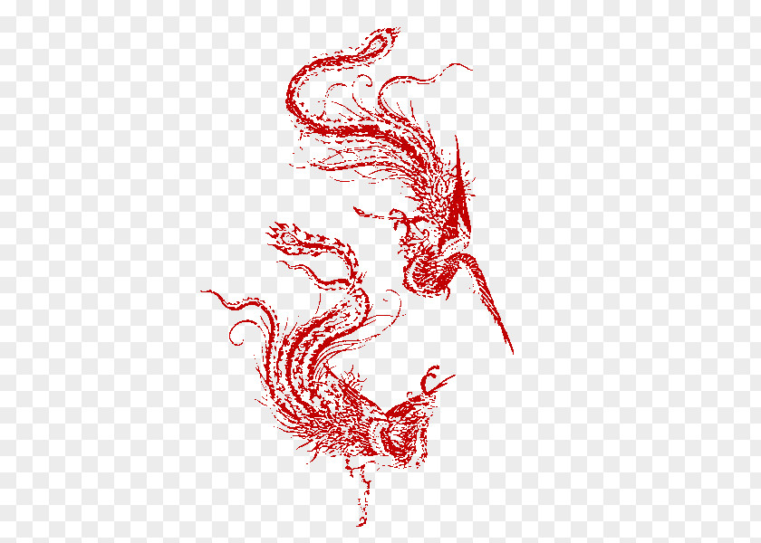 Phoenix Download Papercutting Fenghuang Icon PNG