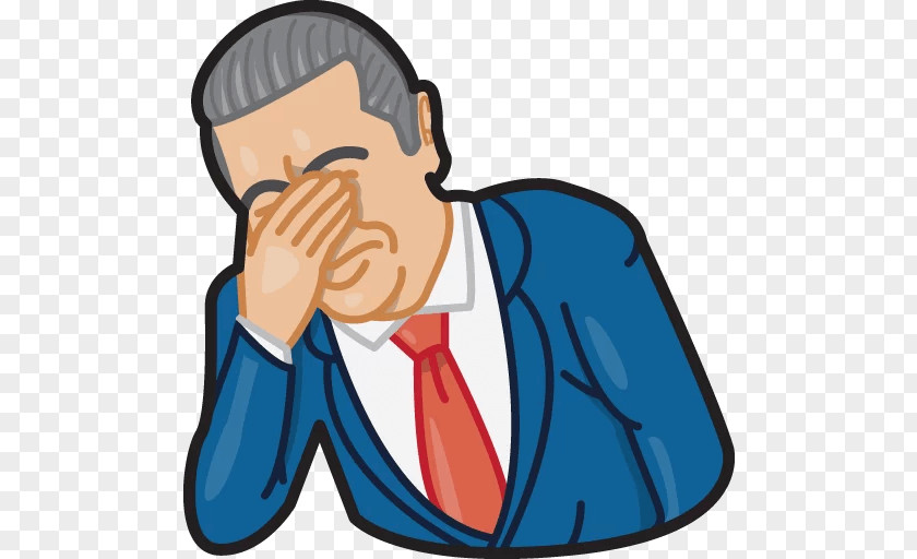 Telegram Sticker Facepalm Advertising Rage Comic PNG