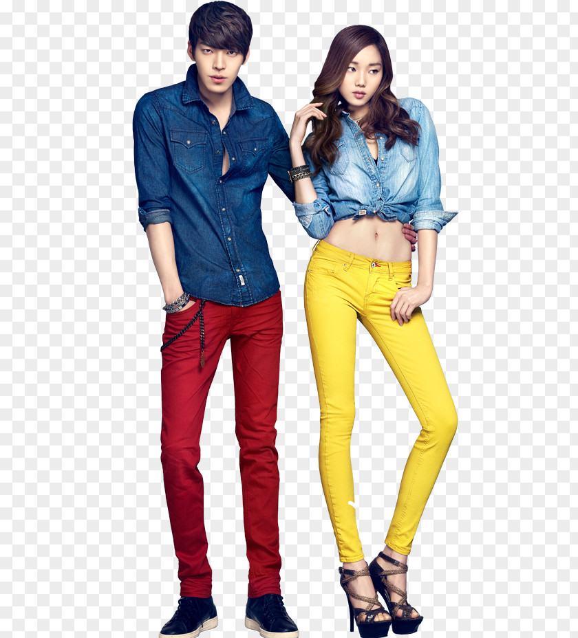 Korean Actor Kim Woo Bin Lee Sung-kyung South Korea Model Jeans Fashion PNG