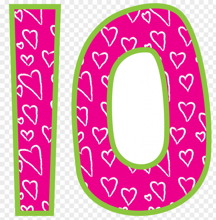 Number 10 Valentine Month Esse É Clip Art PNG