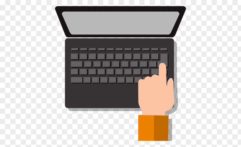 Hands Vector Laptop Dell Computer Keyboard PNG