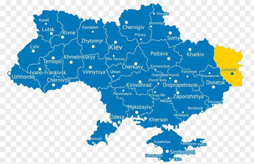 Map Ukraine Vector PNG