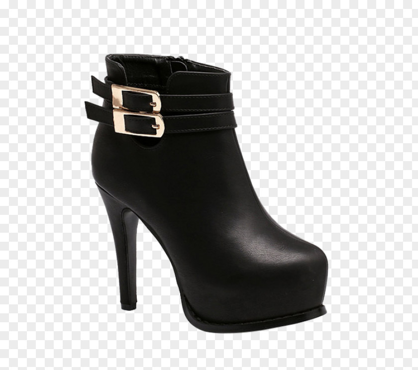 Platform Wide Heel Shoes For Women Shoe Hardware Pumps Black M PNG