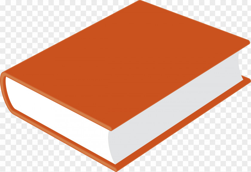 Book Cliparts Orange Cover Hardcover Clip Art PNG