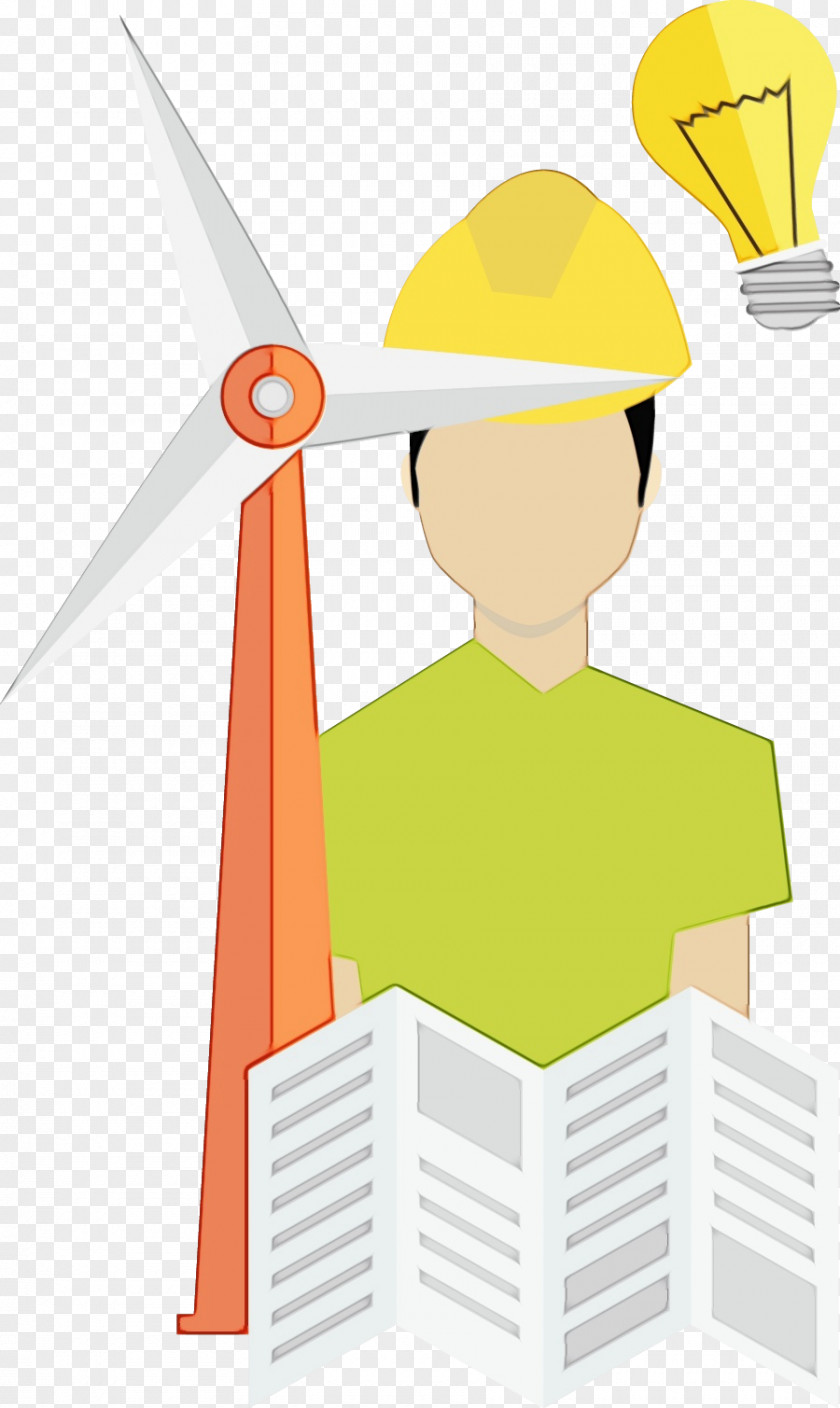 Cartoon Yellow Line Headgear Meter PNG