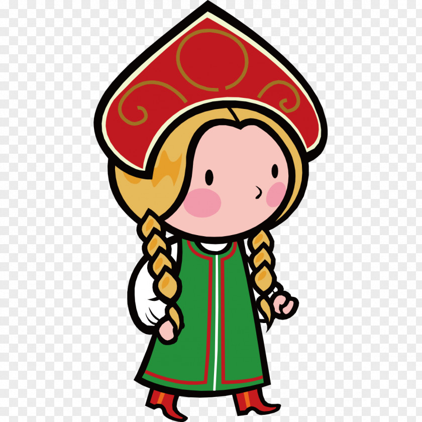 Creative Hand-painted Little Princess A Cartoon Animation Illustration PNG