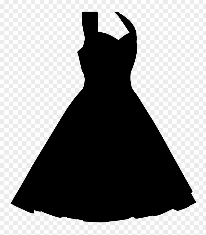 Gown Dress Shoulder Sleeve Black PNG
