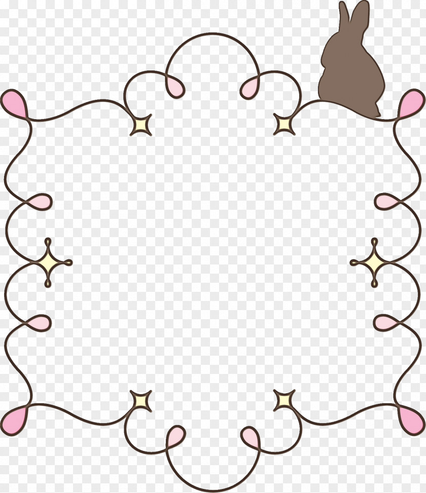 Ornament Heart Circle Frame PNG