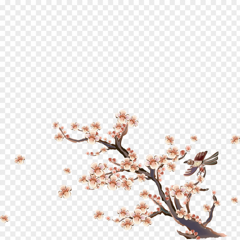 Plum Flower Partition Wall Adhesive Dining Room Interior Design Services PNG