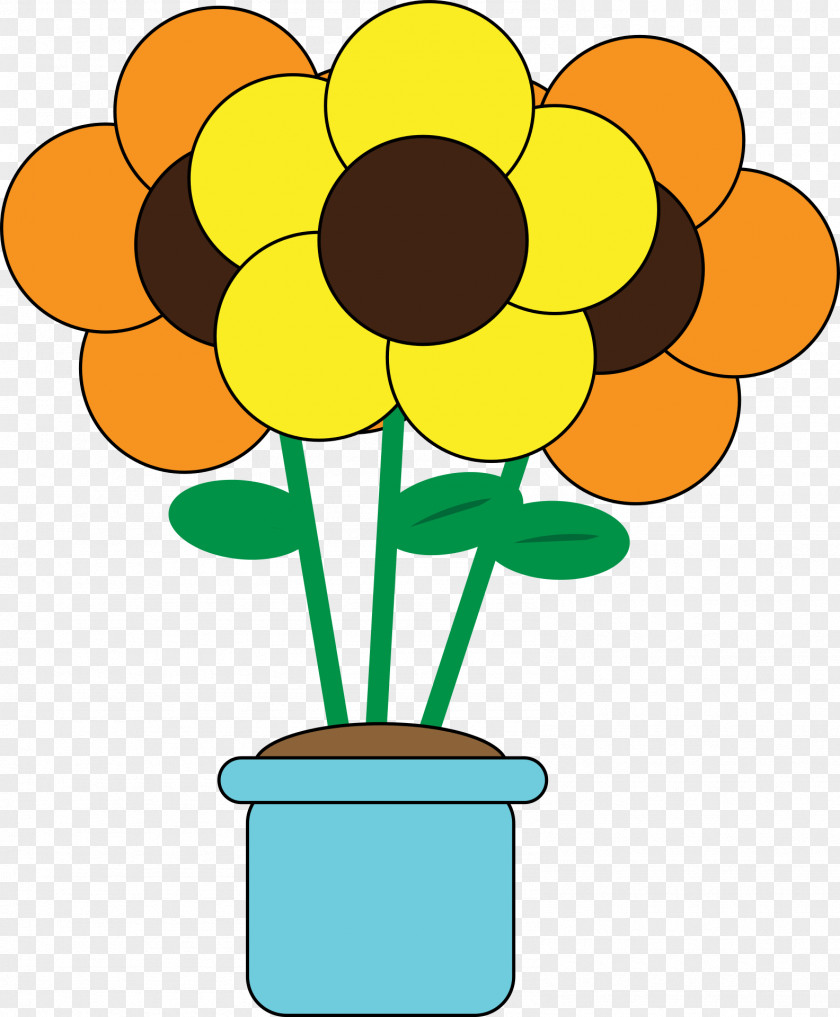 Sunflower Potted Common Illustration PNG