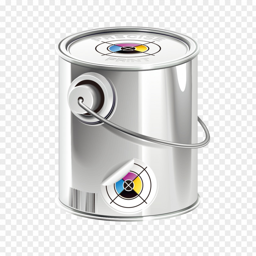White Bucket Graphics Icon PNG