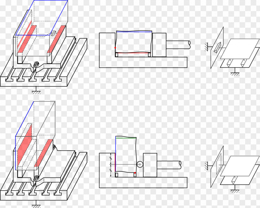 Planar Vector Mise En Position Et Maintien D'une Pièce Vise Milling Technical Drawing Mécanique PNG