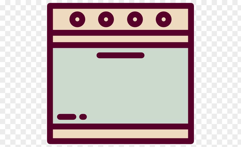 Cartoon Oven Microwave Kitchen Icon PNG