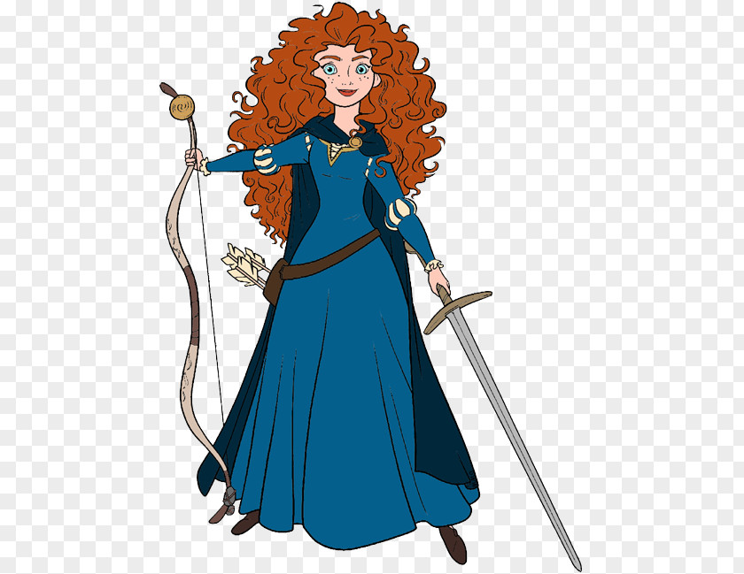 Disney Princess Merida Queen Elinor King Fergus Ariel Clip Art PNG