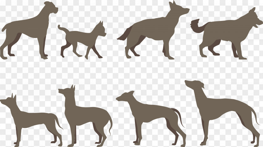 Brown Dog German Shepherd Breed Silhouette Group (dog) PNG