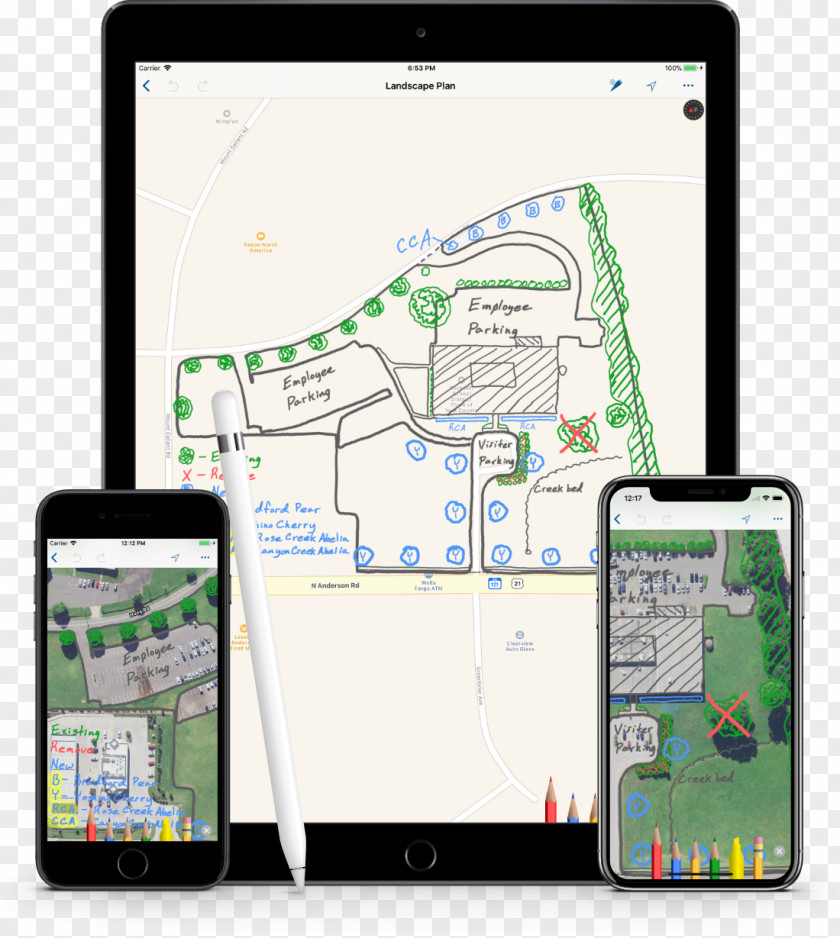 Map Drawing IPhone X Pencil Sketch PNG