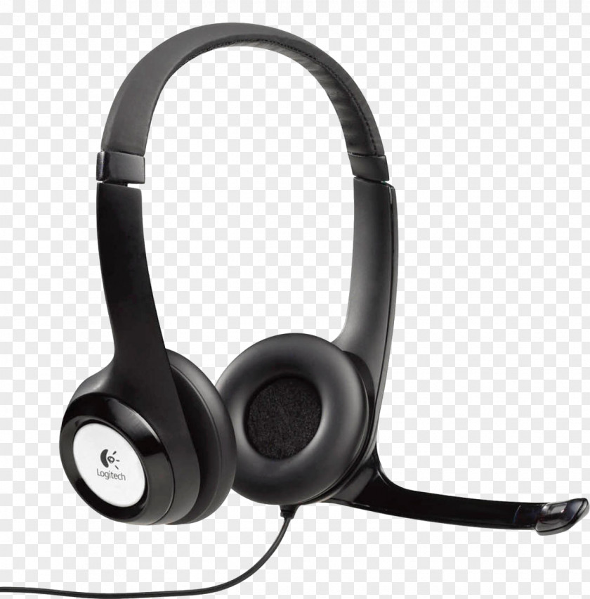 Microphone Noise-canceling Headset Headphones Logitech H390 PNG