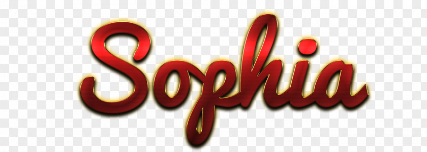 Sophia Names Logo Font PNG