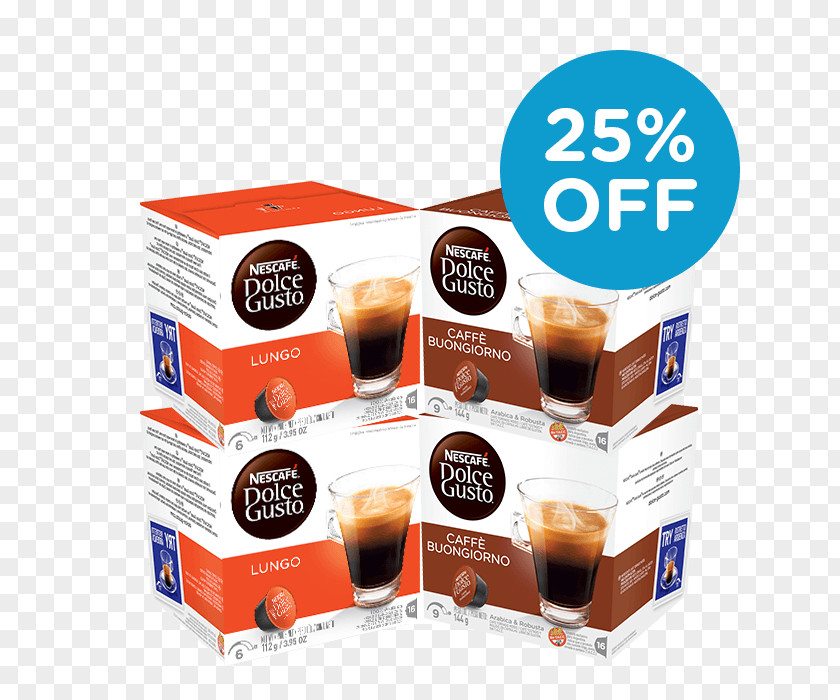 Coffee Espresso Instant Dolce Gusto Lungo PNG