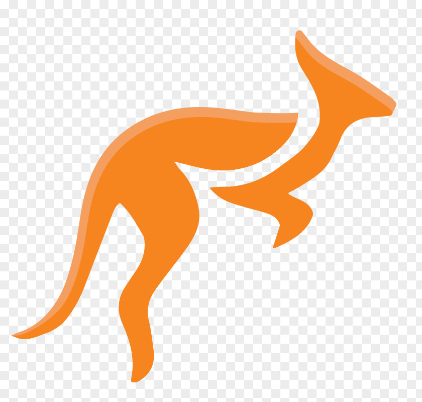 Kangaroo Red Fox Trade Logo PNG