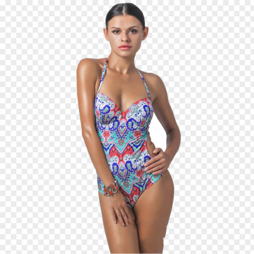 Woman Maillot One-piece Swimsuit Halterneck Top PNG