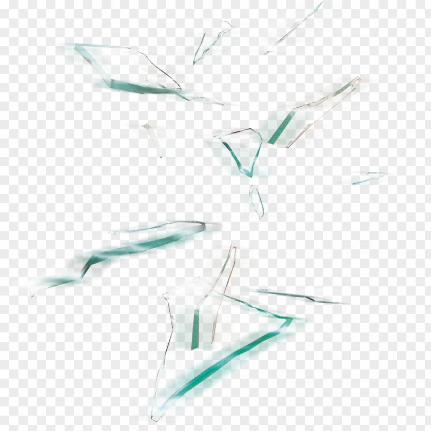 Broken Green Glass Teal Drawing Turquoise PNG