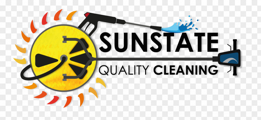 Cleaning Logo Sunstate Quality LLC Janitor Commercial Maid Service PNG