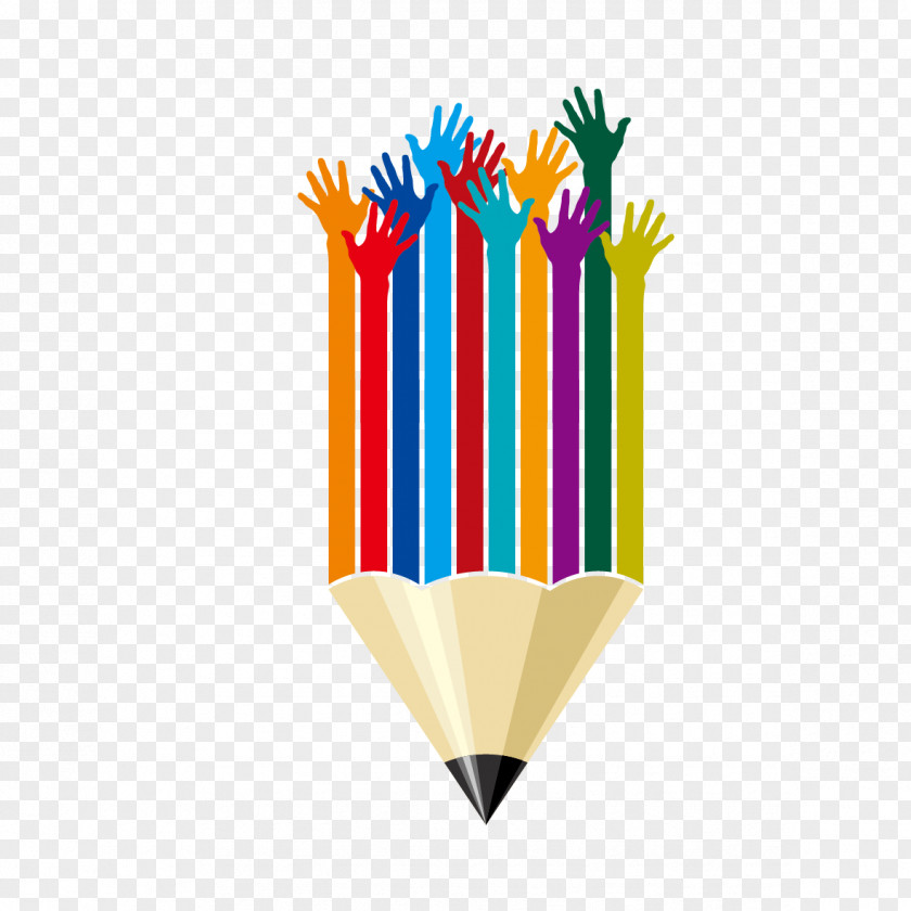 Creative Pen And Small Hands Hand Euclidean Vector Graphic Arts PNG