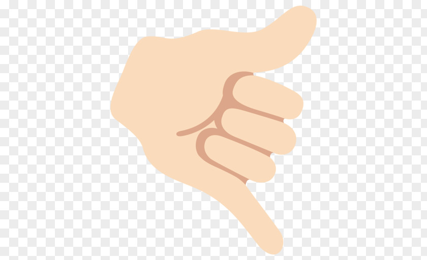 Emoji White Thumb Hand Android 7.1 PNG