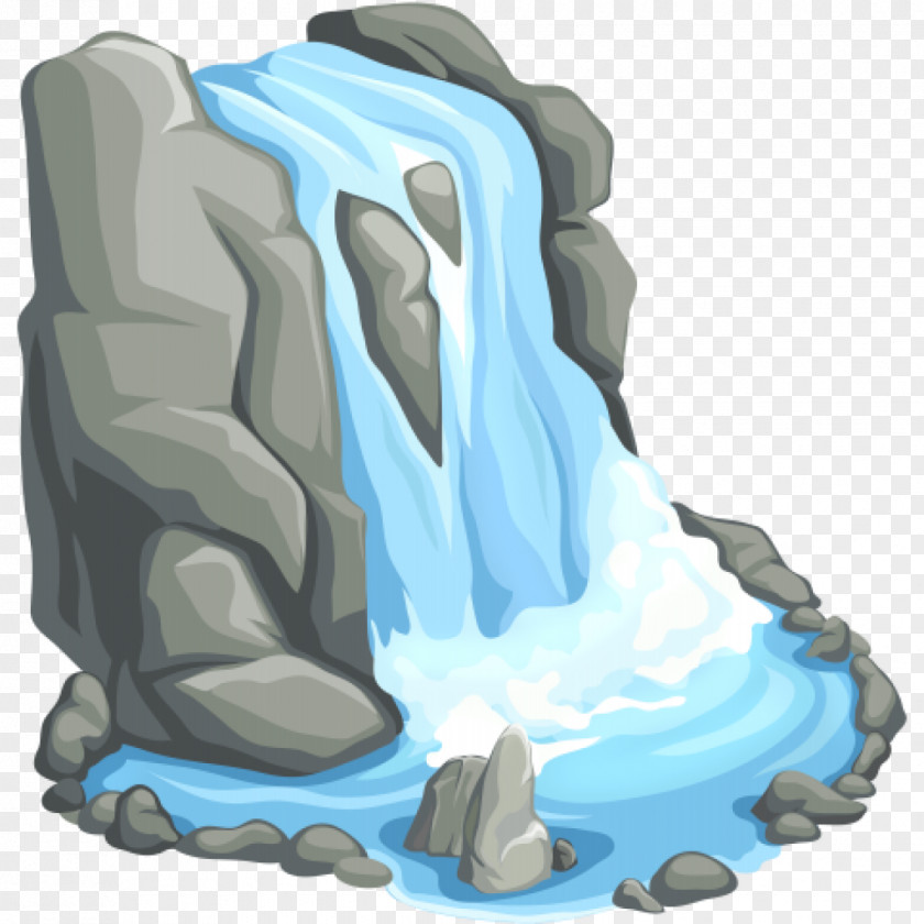 Falling Water Cartoon Shareware Treasure Chest: Clip Art Collection Illustration Image Free Content PNG