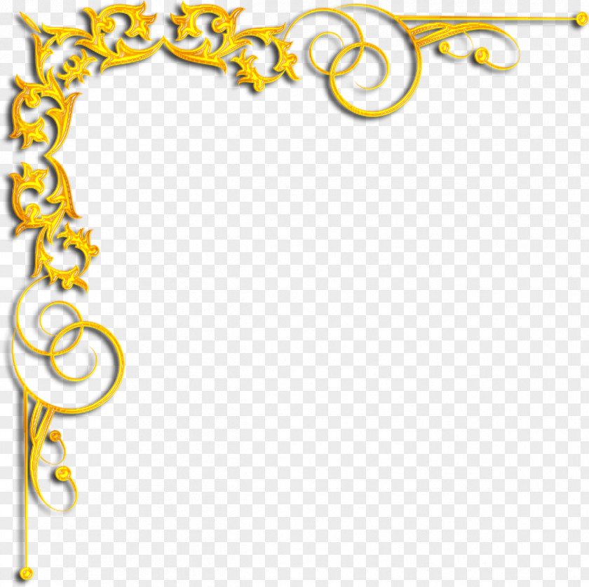 Gold Border Information Photography Clip Art PNG