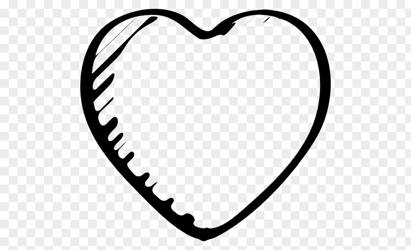 Heart Shape Sketch PNG