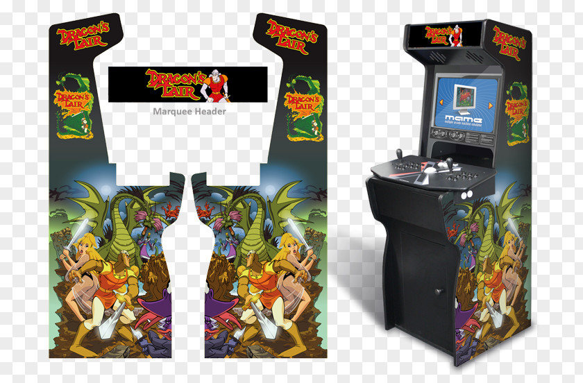 Lair Arcade Game Dragon's II: Time Warp Cabinet Amusement PNG