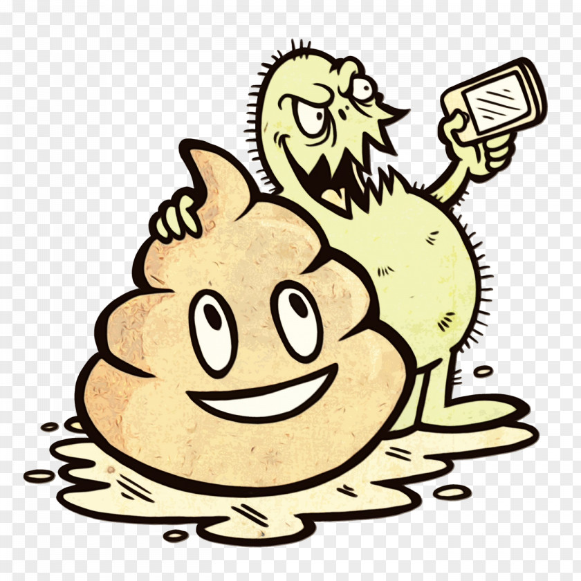 Line Art Bacteria Cartoon PNG