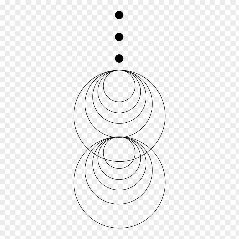 Unity Symbol Circle White Point Line Art PNG