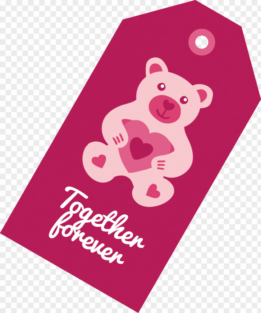 Bear Labels Logo Tote Bag Illustration PNG