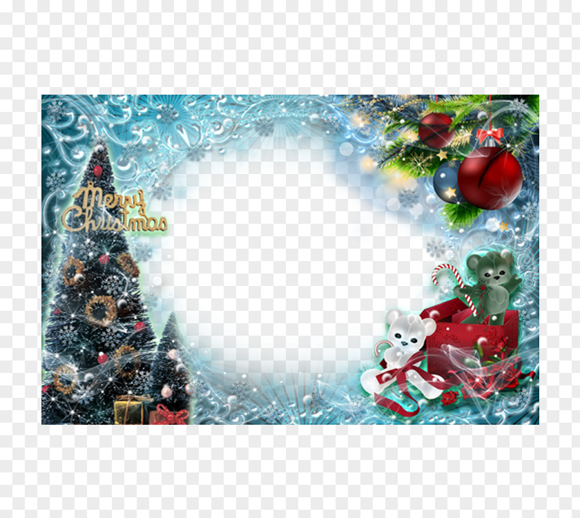 Christmas Frame Tree Picture PNG