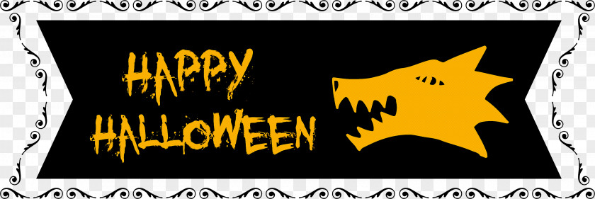 Happy Halloween Banner PNG