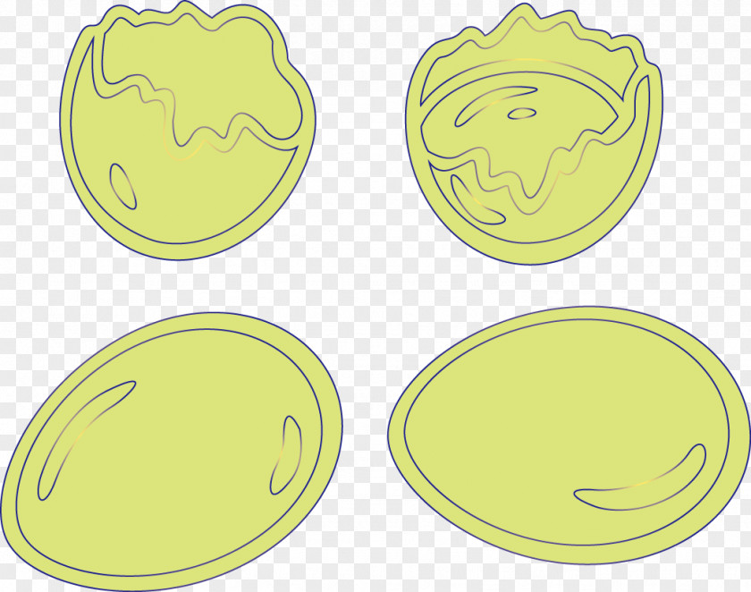 Light Green Broken Shell Eggs Vector Material Pattern PNG