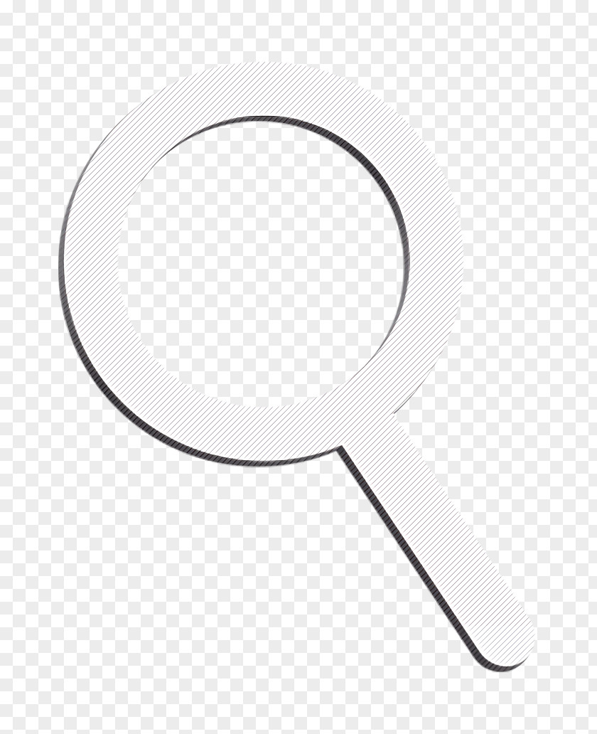 Magnifying Glass Blackandwhite Find Icon Magnifier PNG