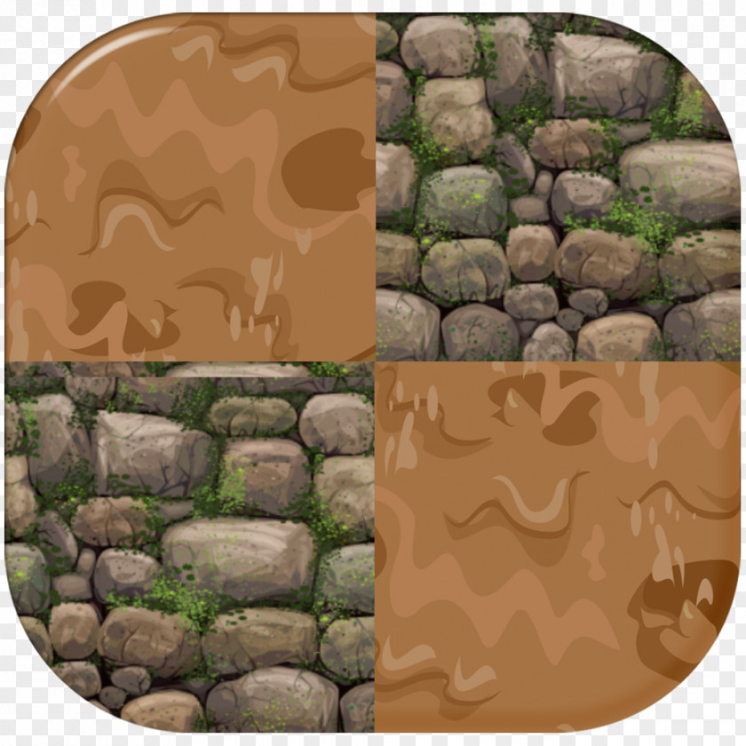Royal Square Mud Stone Wall Landscaping PNG