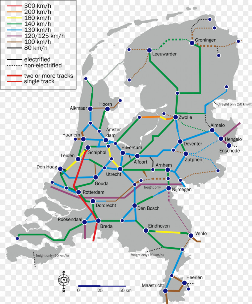 Train Rail Transport In The Netherlands Nederlandse Spoorwegen PNG