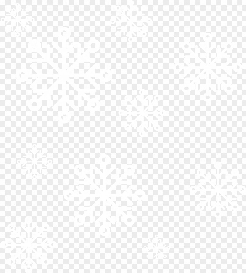 White Concise Snowflake Paper PNG